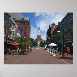 Poster church street - burlington, vermont