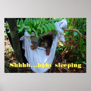 Poster Chut bébé dort