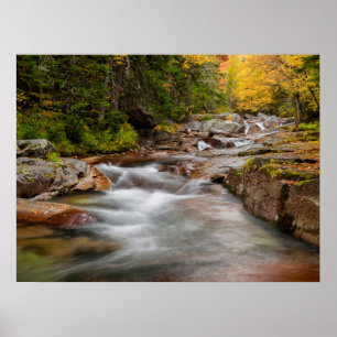 Poster Chute au Jefferson Brook, New Hampshire