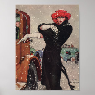 Poster chute de neige