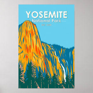 Poster Chute Sentinelle du parc national de Yosemite Cali
