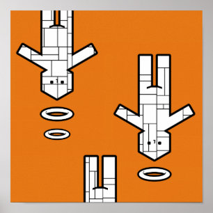 POSTER CHUTE VERS LE BAS