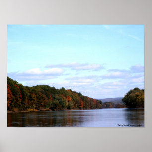 Poster Chute vers le haut du fleuve Delaware