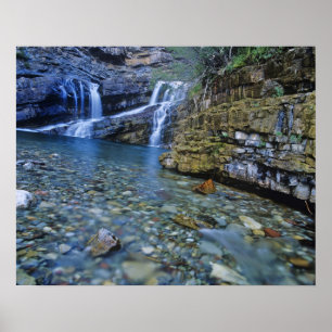 Poster Chutes Cameron dans le parc national des Lacs-Wate
