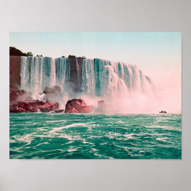 Poster Chutes canadiennes - Niagara Vintage - 1900 (Devant)