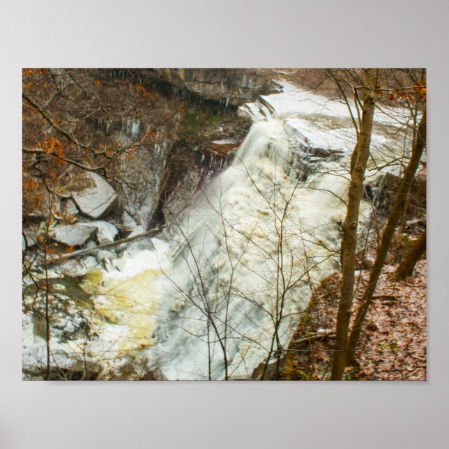 Poster Chutes de Brandywine en hiver, Ohio (Devant)