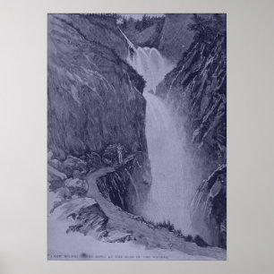 Poster Chutes Reichenbach - Paget Sidney - Tint Bleu