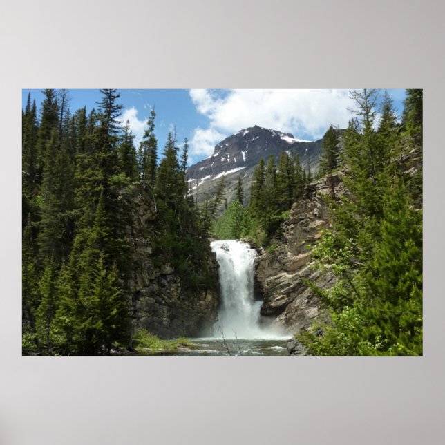 Poster Chutes Running Eagle à Glacier National Park (Devant)