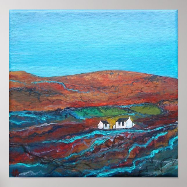 Poster Chysauster en Penwith, Cornwall (Devant)