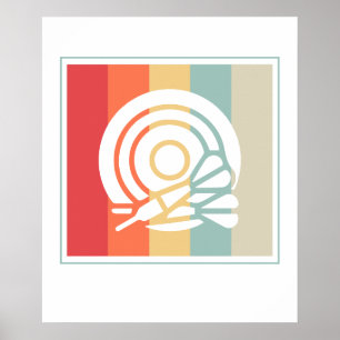 Poster Cible de fléchettes Bullseye