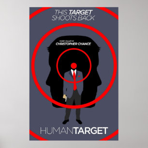 Poster Cible humaine Christopher Chance TVComique Minimal