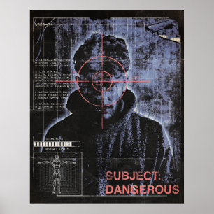 Poster Ciblé - Techno-Brutalist Streetwear Design