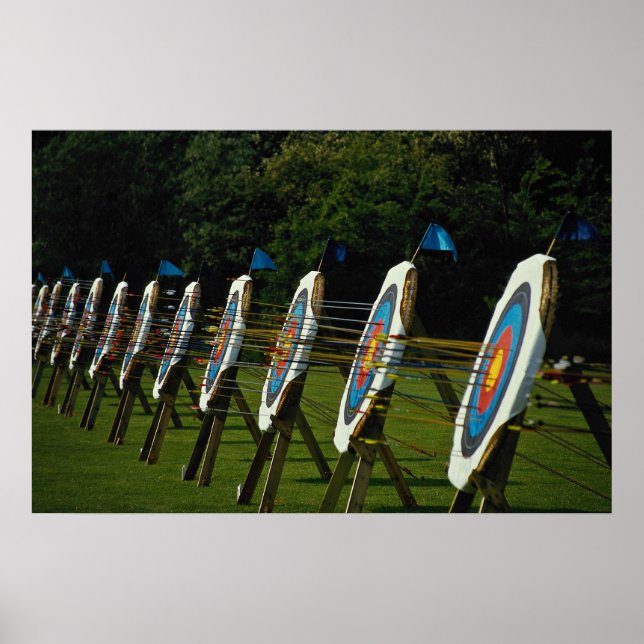 Poster Cibles de tir à l'arc près de Brentwood, Essex, Ro (Devant)