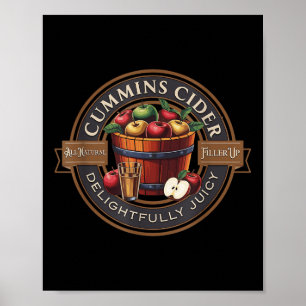 Poster Cidre Cummins de Haul drôle pour hommes
