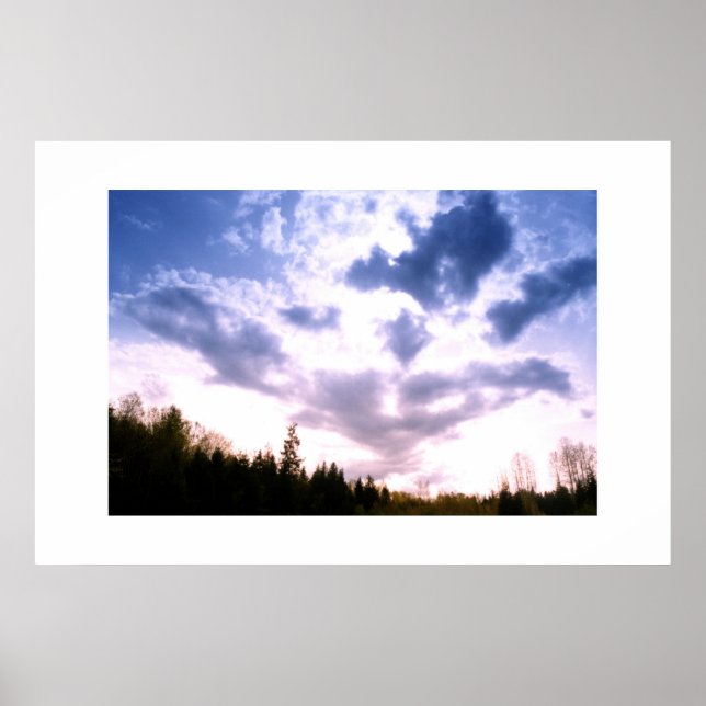 Poster Ciel bleu (Devant)