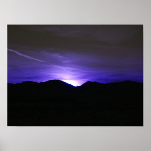 Poster Ciel bleu de minuit