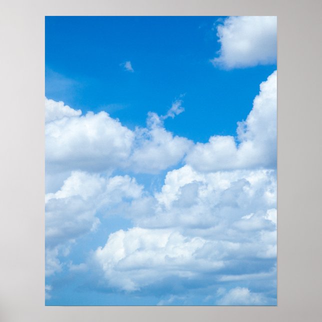Poster Ciel bleu nuages Arrière - plans Ciel Ciel Design (Devant)