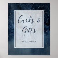 Ciel céleste avec cartes encadrées et panneau de c