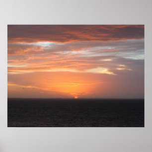 Poster Ciel de couleur orange