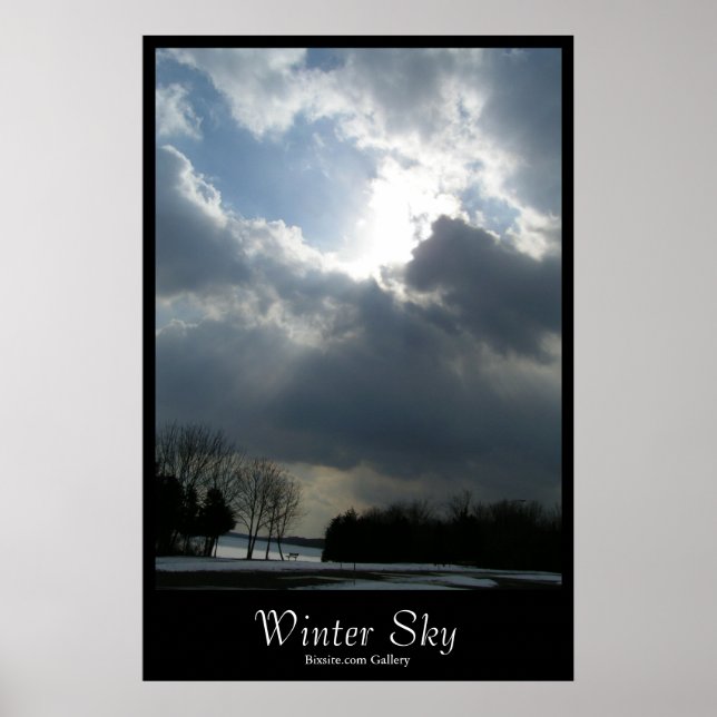 Poster Ciel d'hiver (Devant)