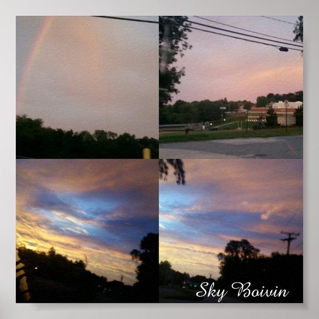 Poster ciel matinal (Devant)