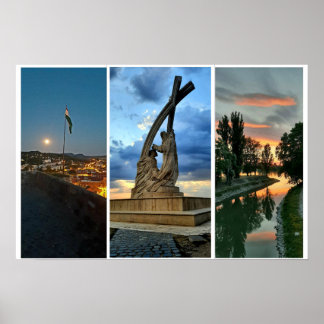 Poster Ciel nocturne d'Esztergom.