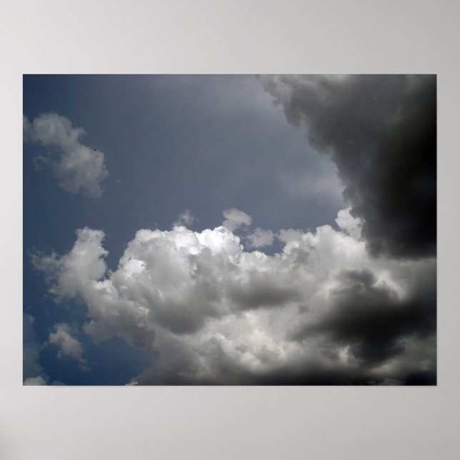 Poster Ciel nuageux (Devant)