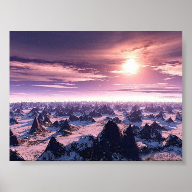 Poster Ciel pourpre (Devant)