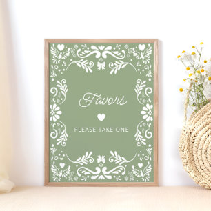 Poster Cielito Lindo Baby shower mexicain Privilèges