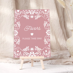 Poster Cielito Lindo Mexicaine Fille Baby shower Faveurs