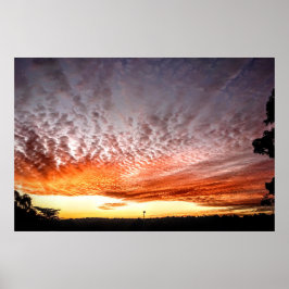 Poster Ciels orange