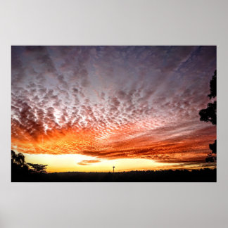 Poster Ciels orange