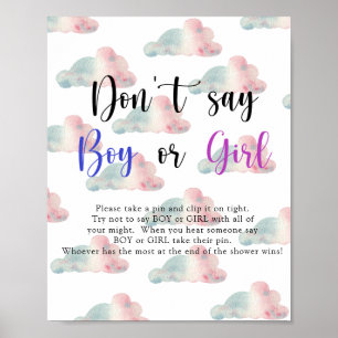 Poster Cieux - Ne dites pas garçon ou fille