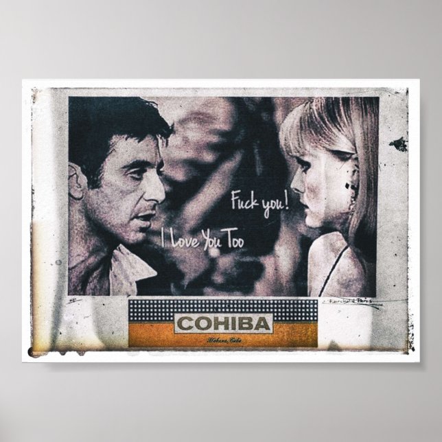 Poster Cigar cubain Tony Montana (Devant)