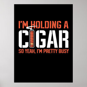 Poster Cigar Lover   Je Détiens Un Cigar