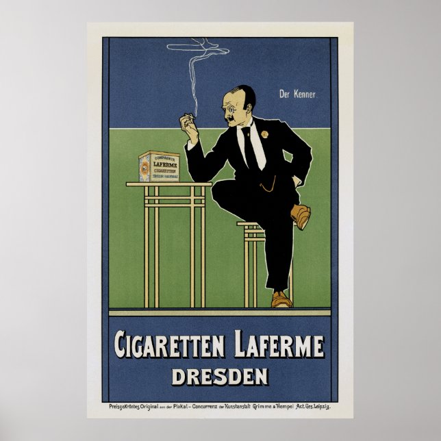 Poster Cigaretten Laferme Dresden (Devant)