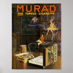 Poster cigarettes MURAD