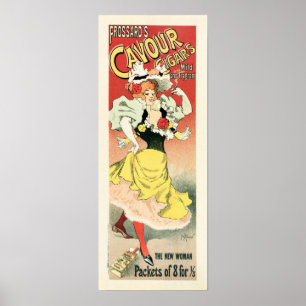 Poster CIGARS CAVOUR de Frossard par Georges Meunier Fren