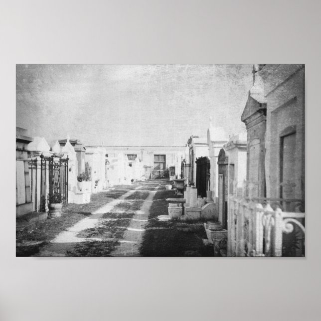 Poster Cimetière à la Nouvelle-Orléans Louisiane (Devant)