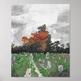 Poster Cimetière de Varney, Brunswick Maine, Imprimer