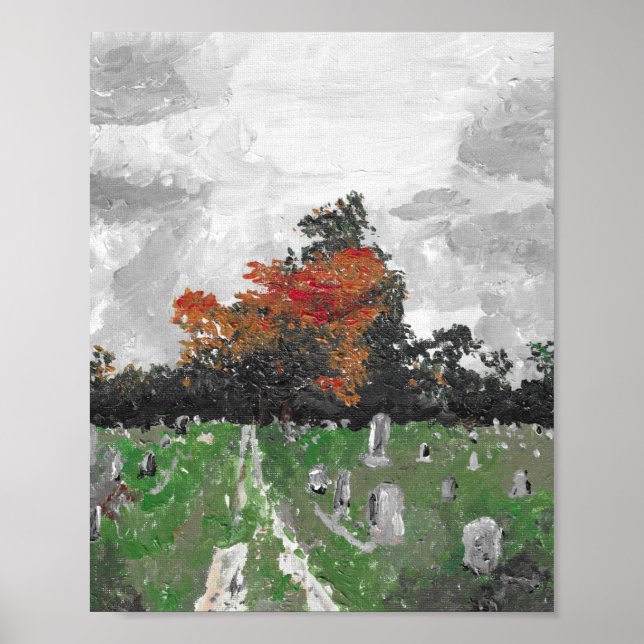 Poster Cimetière de Varney, Brunswick Maine, Imprimer (Devant)