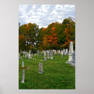 Poster Cimetière Old Yard, Stowe, Vermont