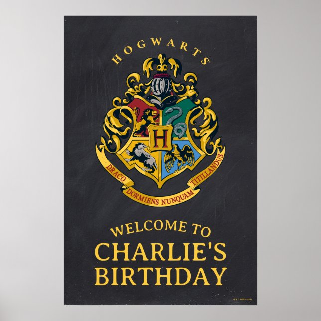 Poster Cimier de Poudlard Harry Potter Anniversaire (Devant)