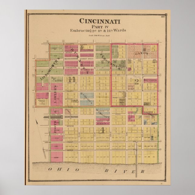 Poster Cincinnati, Ohio 7 (Devant)