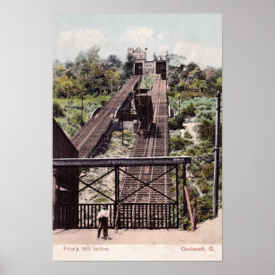 Poster Cincinnati Ohio Price's Hill Incline
