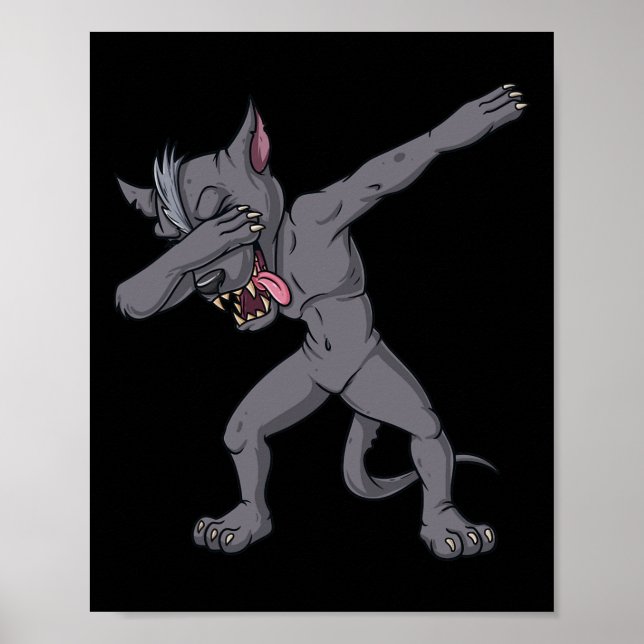 Poster Cinco de Mayo Dabbing Chupacabra Amusant Dab mexic (Devant)