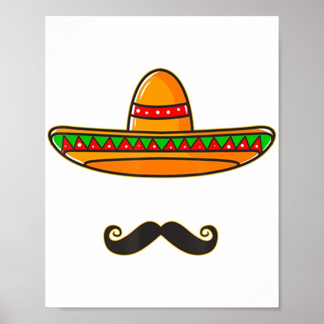 Poster Cinco De Mayo Day Cadeaux mexicains Nacho Cele moy (Devant)