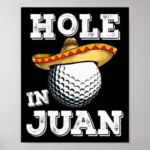 Poster Cinco De Mayo Golf Drôle de dicton Golfeur Blague 