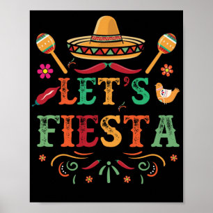 Poster Cinco De Mayo Party Lets Fiesta Mexicaine