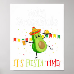 Poster Cinco de Mayo - Saint-Guacamole Sa Fête Mexicaine